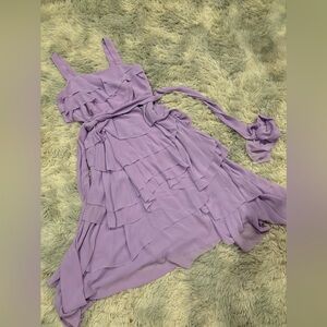 Very Beautiful layered Lavender Dress. NWOT Size 4